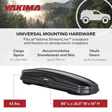 Coffre de toit Yakima, caisson de rangement rigide pour véhicule avec serrure SKS, SkyBox NX XL, 510 litres, noir