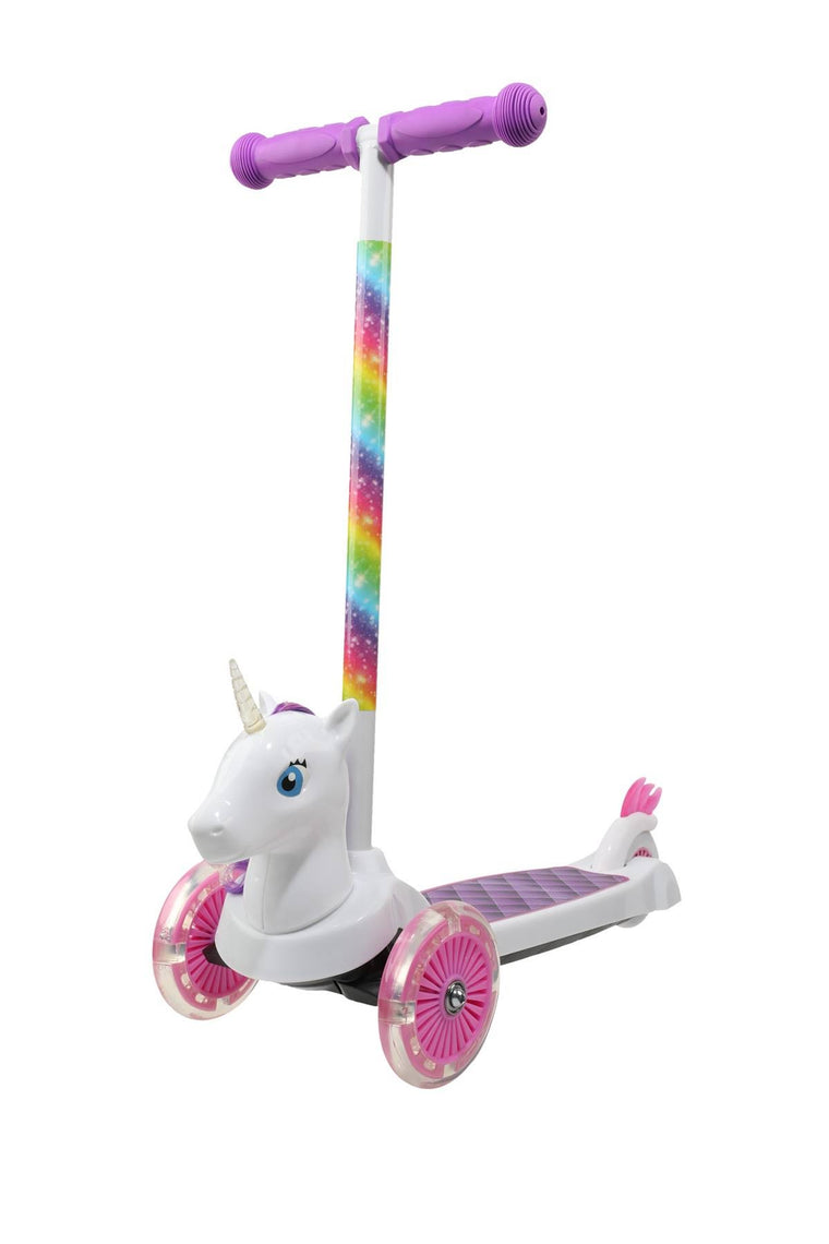 Trottinette 3 roues Dimension Unicorn 3D avec système de direction par inclinaison
