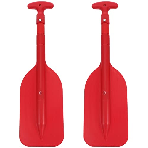 2 pagaies de kayak télescopiques pour bateau de rafting ou canoë en alliage d'aluminium et plastique