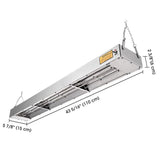 Chauffe-plat professionnel WeChef 43, rampe chauffante électrique 1100 W, lampe chauffante en acier inoxydable pour restaurant