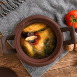 Casserole en céramique, faitout en terre cuite pour la cuisson, pot en terre, plat à gratin, plats en terre cuite, ustensiles de cuisine en céramique, potée japonaise, plat allant au four, grès.