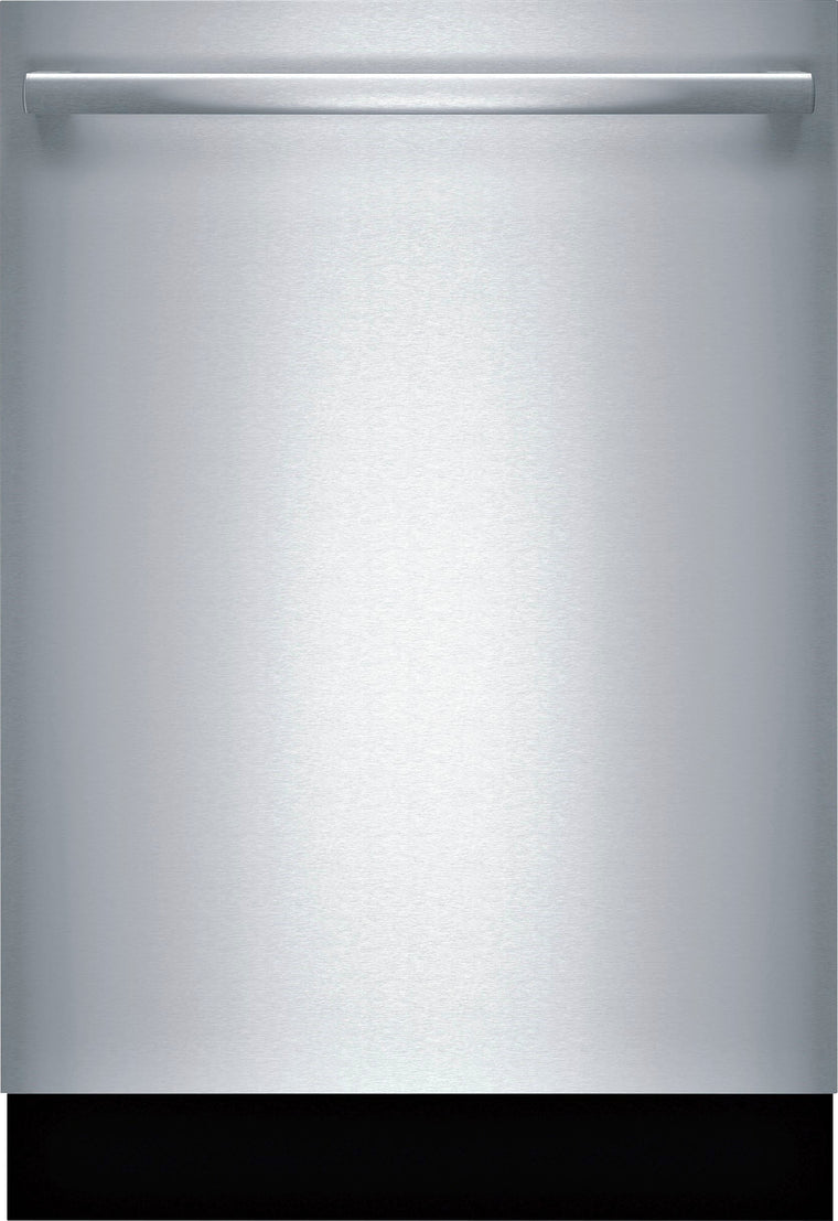 Bosch – Lave-vaisselle encastrable à commandes intégrées de 24 po de la série 800 avec CrystalDry, cuve en acier inoxydable, 3e panier, 40 dBa – Acier inoxydable