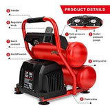 Compresseur d'air portatif Craftsman, 2 gallons, double réservoir, 125 PSI, 0,3 HP