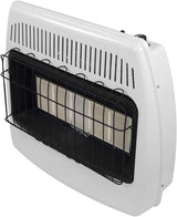 Chauffage mural au gaz naturel / propane 30 000 BTU pour usage intérieur – Bi-énergie, sans évacuation