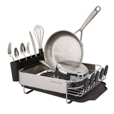 Égouttoir à vaisselle compact en acier inoxydable KitchenAid, 16,06 pouces, noir