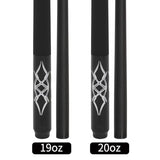 Queues de billard en composite de fibre de verre et graphite 18 oz, 19 oz, 20 oz, 21 oz, 58 pouces