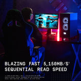 Disque SSD interne de gaming WD_BLACK 1 To SN770 NVMe – Gen4 PCIe, M.2 2280, jusqu’à 5 150 Mo/s – WDS100T3X0E