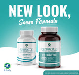 (2 flacons) 1 complément probiotique Body Probiotic 30 milliards d'UFC avec prébiotiques, 120 gélules végétaliennes résistantes à l'acidité pour favoriser la santé intestinale et soutenir le système immunitaire pour hommes et femmes