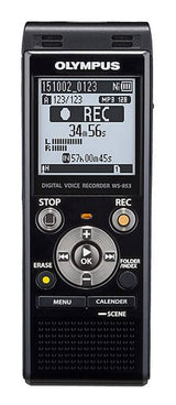 Enregistreur vocal numérique Olympus WS-853 – 8 Go – jusqu'à 260 h (enregistrement MP3) – 64 kbps – Noir