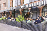 Chauffage de terrasse intérieur et extérieur Comfort Zone CZPH20RSL – Appareil de chauffage mural avec tube halogène et puissance thermique réglable – Chauffage étanche pour espaces résidentiels et commerciaux