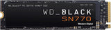 Disque SSD interne de gaming WD_BLACK 1 To SN770 NVMe – Gen4 PCIe, M.2 2280, jusqu’à 5 150 Mo/s – WDS100T3X0E