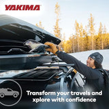 Coffre de toit Yakima, caisson de rangement rigide pour véhicule avec serrure SKS, SkyBox NX XL, 510 litres, noir