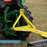 Râteau paysager de 6 pi Titan Attachments pour tracteurs compacts, compatible avec attache rapide
