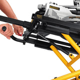 Support de scie à onglets sur roulettes DEWALT 32-1/2 po x 60 po, capacité de 300 lb (DWX726)