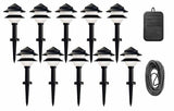 Kit d'éclairage basse tension Moonrays 95534 à 10 luminaires en plastique (noir)