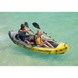 Kayak Intex Explorer K2, ensemble de kayak gonflable pour 2 personnes avec rames en aluminium