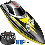Bateau télécommandé, bateau Syma Q7 pour piscines et lacs avec 2,4 GHz, 25 km/h, haute vitesse