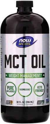 Huile MCT NOW Sports – 946 ml (lot de 2)