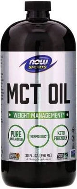 Huile MCT NOW Sports – 946 ml (lot de 2)
