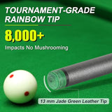 Queues de billard en composite de fibre de verre et graphite 18 oz, 19 oz, 20 oz, 21 oz, 58 pouces