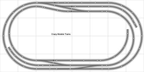Circuit n° 013 DCC Bachmann HO EZ Track (ns) Maillechort – 4' x 8' Neuf – Ensemble de train
