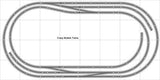 Circuit n° 013 DCC Bachmann HO EZ Track (ns) Maillechort – 4' x 8' Neuf – Ensemble de train