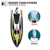 Bateau télécommandé, bateau Syma Q7 pour piscines et lacs avec 2,4 GHz, 25 km/h, haute vitesse
