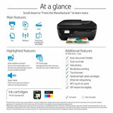 HP – Imprimante tout-en-un sans fil OfficeJet 3830 compatible avec Instant Ink – Noir