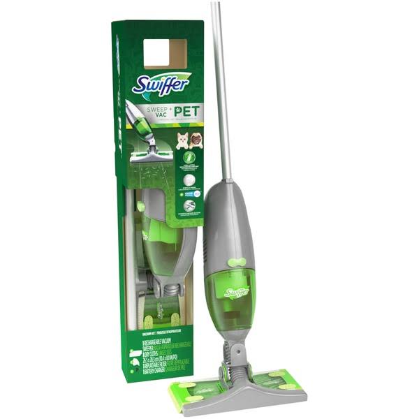 Kit balai aspirateur sans fil Swiffer Sweep + VAC pour poils d'animaux, aspirateur balai rechargeable – L'unité