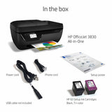 HP – Imprimante tout-en-un sans fil OfficeJet 3830 compatible avec Instant Ink – Noir