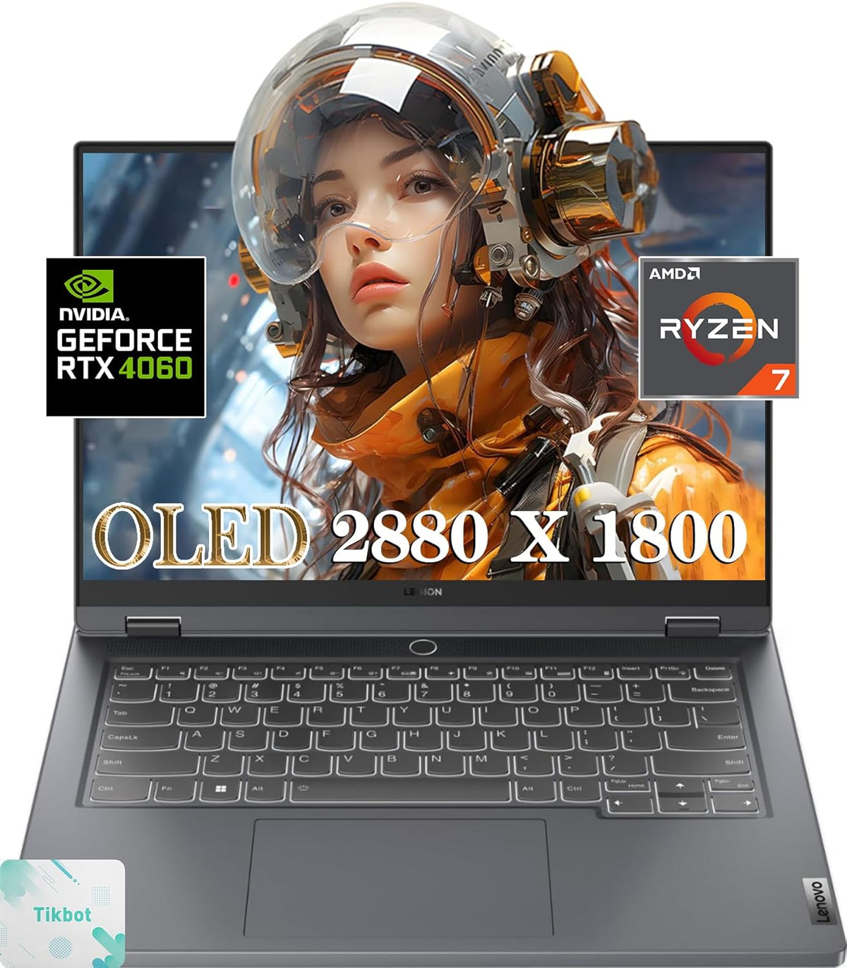Lenovo – PC portable gaming Legion Slim 5 – 14,5" OLED (2880 x 1800) – Ryzen 7 7840HS – NVIDIA GeForce RTX 4060 8 Go – Windows 11 Famille – avec tapis de souris (16 Go de RAM | 1 To SSD)