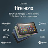 Amazon – Fire HD 10 – Tablette 10,1" – 32 Go – Noir