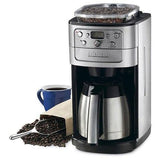 Cafetière automatique 12 tasses Cuisinart DGB-900BC Grind & Brew avec carafe thermique