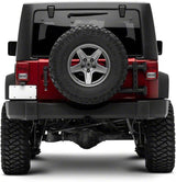 Support de roue de secours Redrock 4×4 HD compatible avec le hayon d'origine, compatible avec Jeep Wrangler JK 07-18