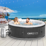 Spa gonflable COSYSPA [Modèle 2022] – Spa à bulles d'extérieur | Capacité de 2 à 6 personnes – Spa à chauffage rapide | Spa gonflable | Spa gonflable d'extérieur (Spa uniquement – 6 personnes)