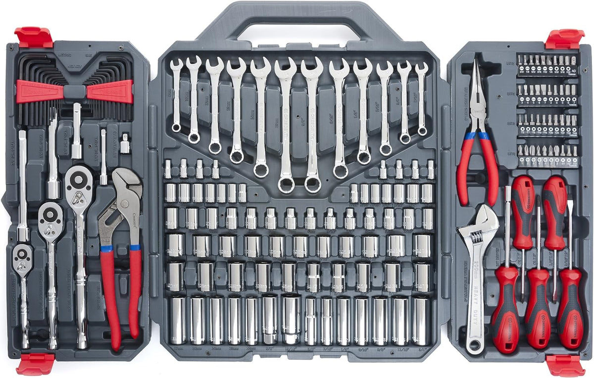 Ensemble d'outils professionnels Crescent de 180 pièces dans un coffret de rangement – CTK180