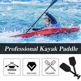 2 pagaies de kayak télescopiques pour bateau de rafting ou canoë en alliage d'aluminium et plastique