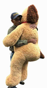 Gros Chiot en Peluche Géant 5 Pieds 60 Pouces 153 cm Immense Chien en Peluche Doux et Adorable