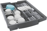 Bosch – Lave-vaisselle encastrable intelligent série 800 de 18 po avec commande sur le dessus, 3e panier et 44 dBA – Prêt pour panneau personnalisé