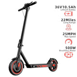 Trottinette électrique pour adultes, vitesse maximale de 30/40 km/h, autonomie de 34/40/56 km, moteur 350/500/600 W avec contrôle par application, pneus gonflables de 8,5/10 pouces, trottinette pliable avec contrôle par application, certifiée UL 2272