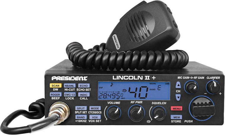 Radio amateur Président Lincoln II Plus 10 et 12 mètres