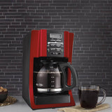 Cafetière programmable Mr. Coffee Advanced Brew, rouge, 12 tasses