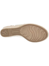 Espadrilles à plateforme BELLA VITA Kimora pour femme, bout rond, avec boucle, blanc, taille 10 M