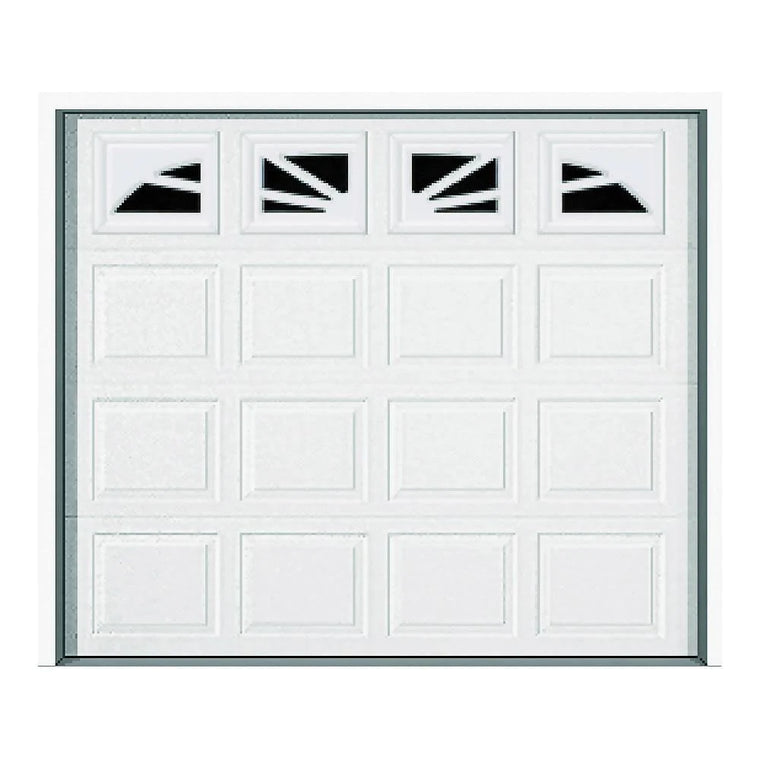 Porte de garage en acier Wayne Dalton 9100 Williamsburg, 9 pi L x 7 pi H, blanc