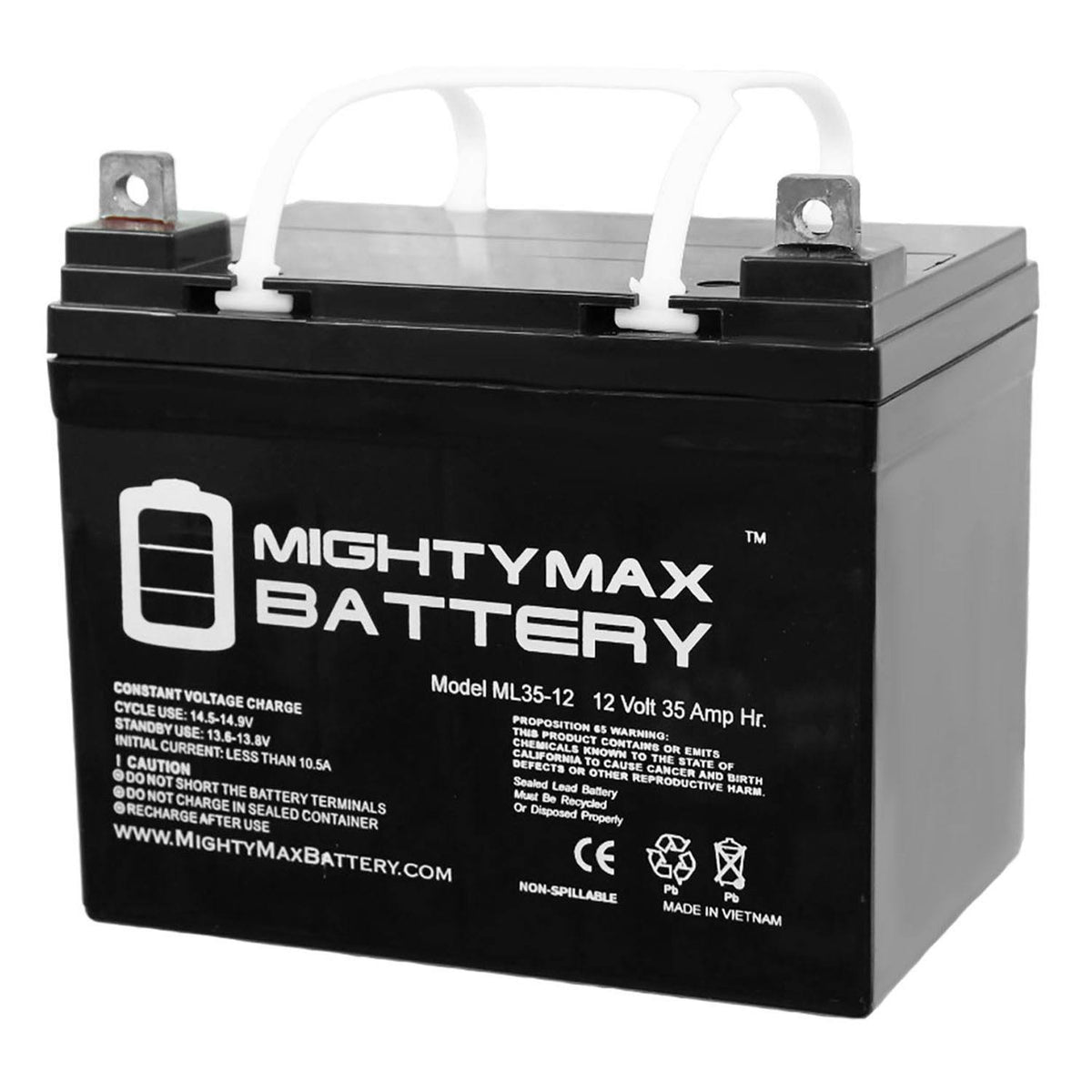Batterie de remplacement Mighty Max 12V 35Ah pour Pride Mobility Jazzy Select GT
