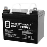 Batterie de remplacement Mighty Max 12V 35Ah pour Pride Mobility Jazzy Select GT