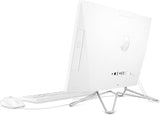 Ordinateur de bureau tout-en-un HP 22, processeur AMD Athlon Silver 3050U, carte graphique AMD Radeon, 4 Go de RAM, SSD 256 Go, Windows 11 Famille (22-dd0210, blanc neige)