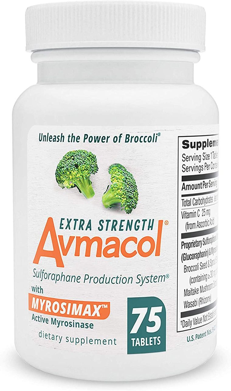 Système de production de sulforaphane Avmacol Extra Strength pour le soutien immunitaire, 75 comprimés