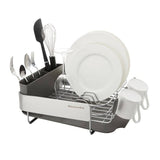 Égouttoir à vaisselle compact en acier inoxydable KitchenAid, 16,06 pouces, noir