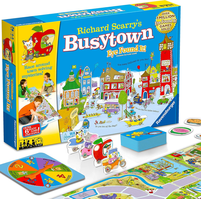 Wonder Forge Richard Scarry's Busytown, jeu et jouet « Eye Found It » pour tout-petits, garçons et filles à partir de 3 ans – Un jeu de plateau amusant pour l'école maternelle, multicolore